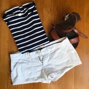 Hollister White Shorts